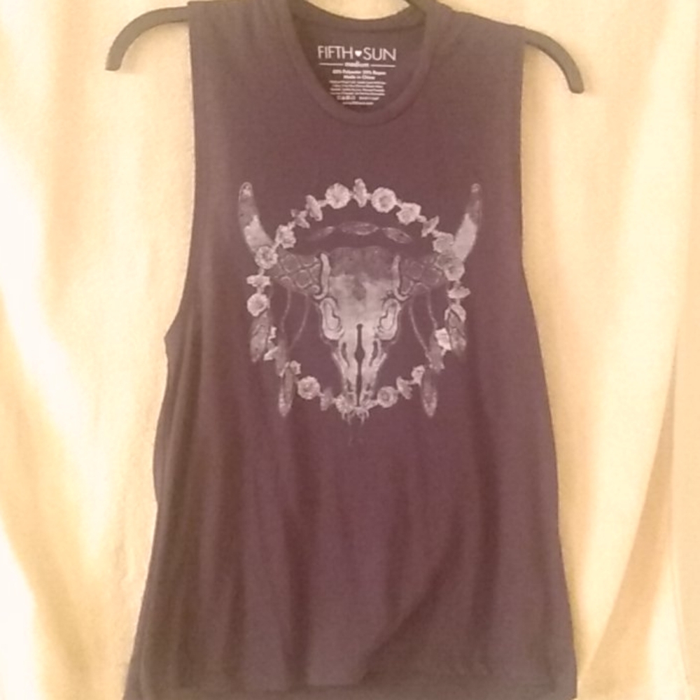 Skull muscle tank
